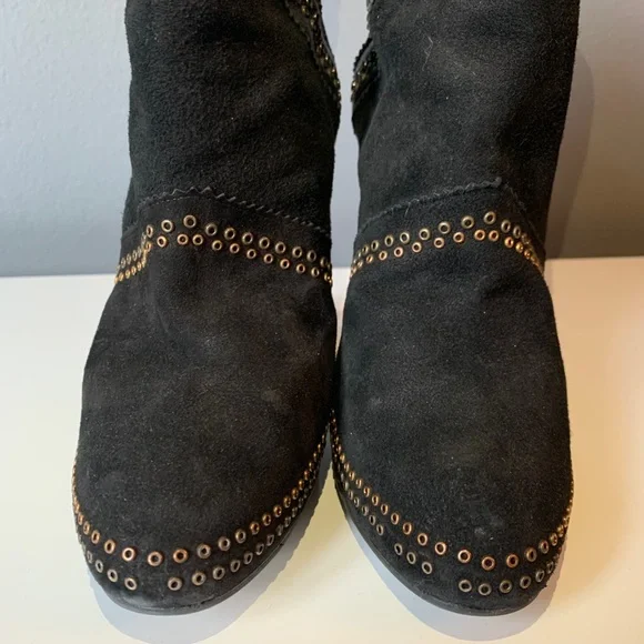 Jimmy Choo suede studded booties 41 1/2 - Picture 6 of 8